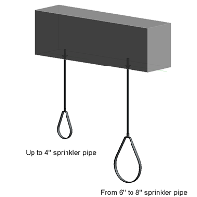 รูปภาพสำหรับ Slab mounted sprinkler hanger assembly