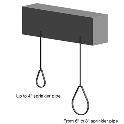 afbeelding voor Slab mounted sprinkler hanger assembly