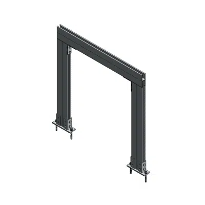 kuva kohteelle Floor mounted U Frame FUS 62 D SFL 124 FAF 4