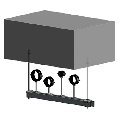 Immagine per Slab mounted HVAC hanger assembly 1xHc+2xVr