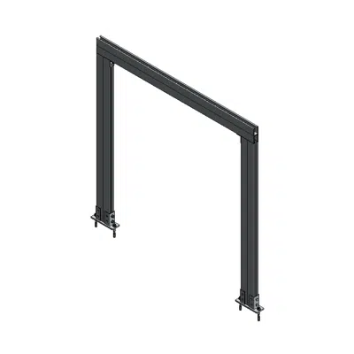 Зображення для Floor mounted U Frame FUS 62 D SFL 124 x 150 HEX BOLT FAF 2