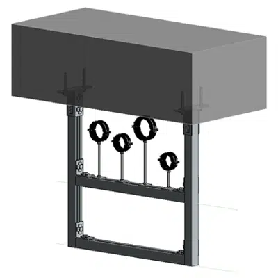 Immagine per Slab mounted HVAC hanger assembly 2xHc+2xVc