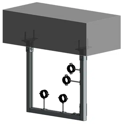 afbeelding voor Slab mounted HVAC hanger assembly 1xHc+2xVc