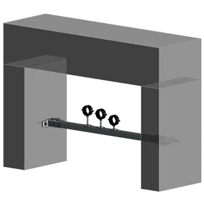 Image for Wall/wall mounted HVAC hanger assembly 1xHc