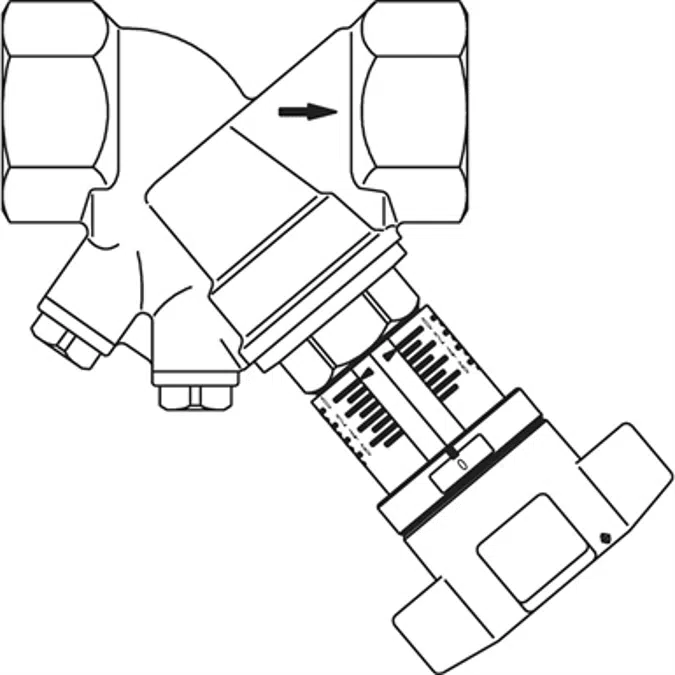 Balancing valve "Hydrocontrol VTR" DN25