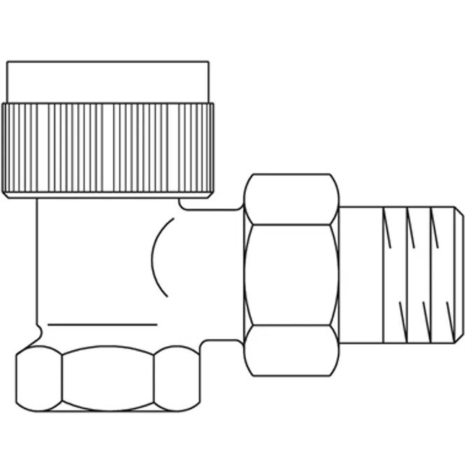 Thermostatic valve "Series AV 9" DN 10 angle pattern