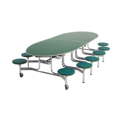 画像 Mobile Stool Table - Elliptical