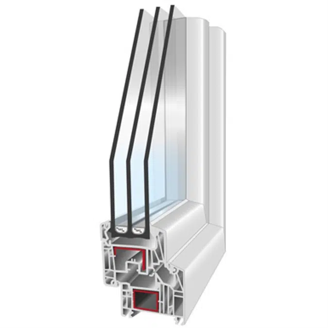 PVC301 - 1-leaf Tilt-And-Turn Window