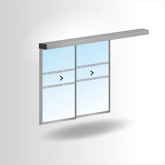 PORTALP RS 2-leaf telescopic door G25 single