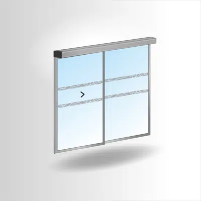 PORTALP RS 1-leaf sliding door G25 single with fixed panel图像