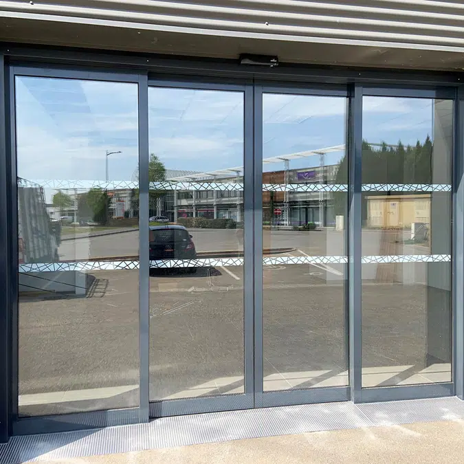 PORTALP RS 2-leaf sliding door G38 double with fixed panels