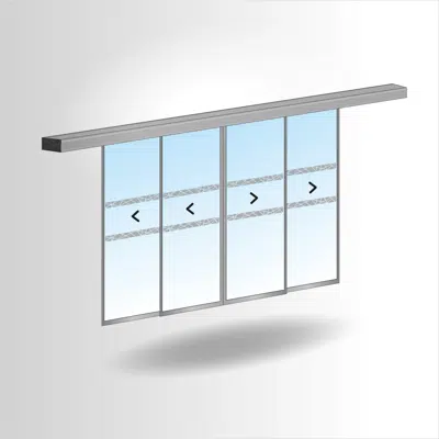 imagen para PORTALP RS 4-leaf telescopic door G25 double