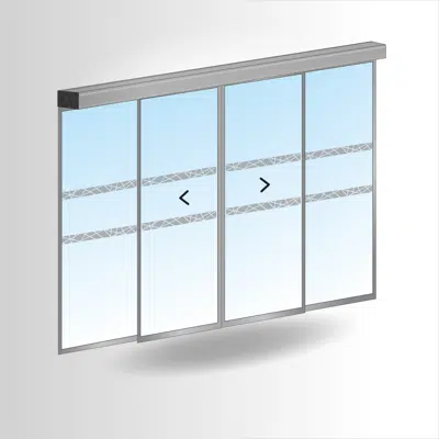 Image for PORTALP RS 2-leaf sliding door G25 double with fixed panels