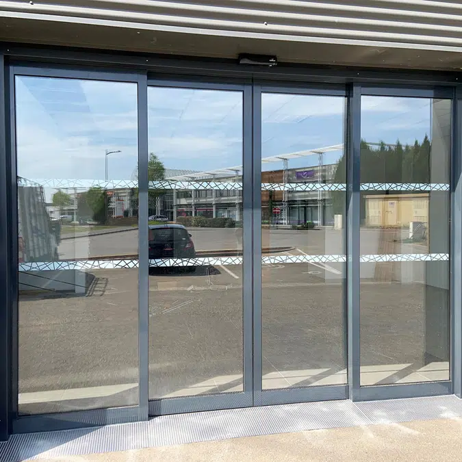 PORTALP RS 2-leaf sliding door G25 double with fixed panels