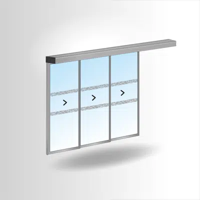 Image pour PORTALP RS 3-leaf telescopic door G25 single