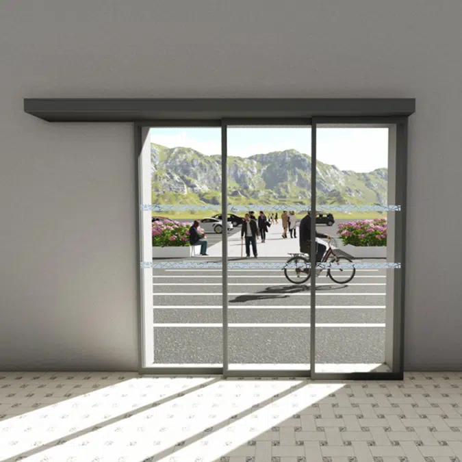 PORTALP RS 3-leaf telescopic door G25 single