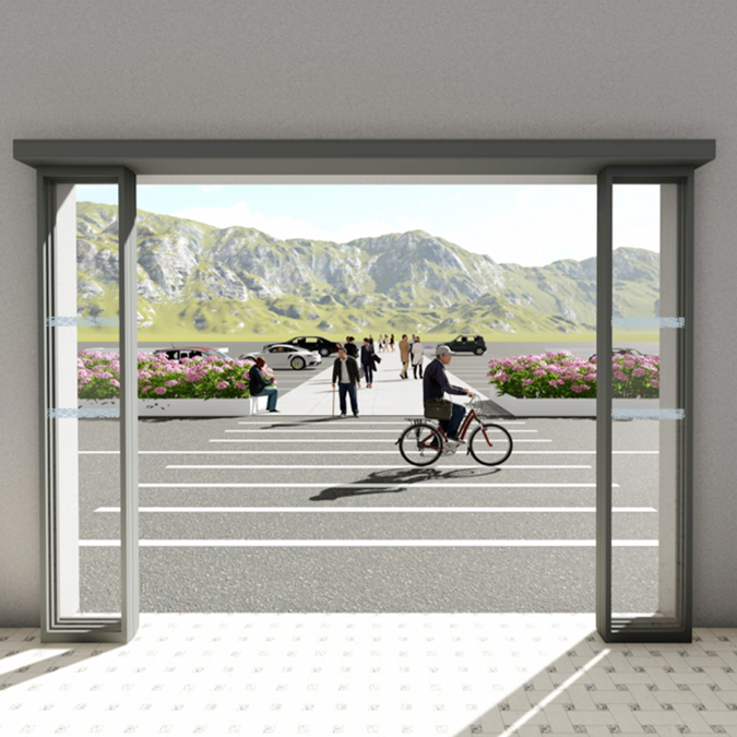 BIM objects - Free download! PORTALP RS 6-leaf telescopic door G38 ...