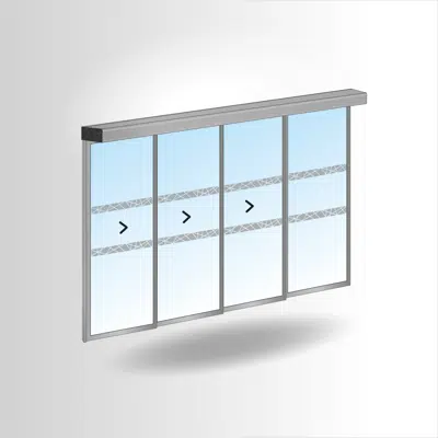 Image for PORTALP RS 3-leaf telescopic door G25 single with fixed panel