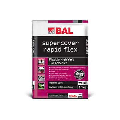 kép a termékről - BAL Supercover Rapid Flex - Tile adhesive