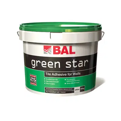 画像 BAL Green Star - Tile adhesive