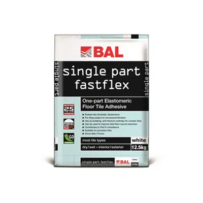 Image for BAL Single Part Fastflex - One-part elastomeric tile adhesive for walls and floors