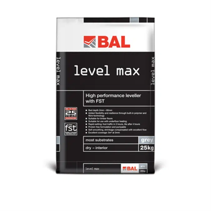 BAL Level Max - High performance, all-in-one leveller with FST