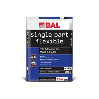 imagem para BAL Single Part Flexible - Flexible adhesive for walls and floors