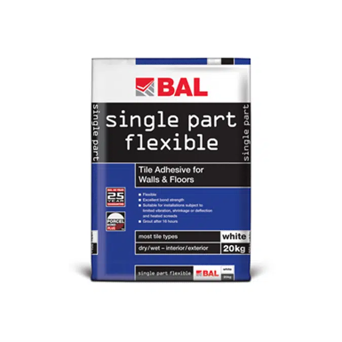 BAL Single Part Flexible - Flexible adhesive for walls and floors