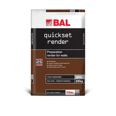 Image for BAL Quickset Render - Preparation render for wall