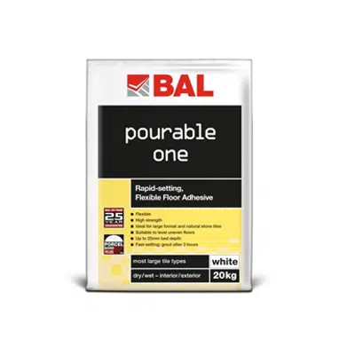 imagem para BAL Pourable One- Flexible and rapid-setting pourable tile adhesive for floors