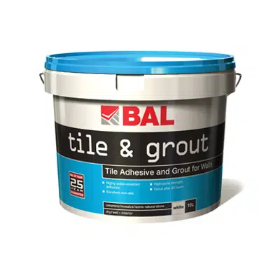 Image for BAL Tile and Grout - Tile adhesive and grout