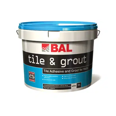 画像 BAL Tile and Grout - Tile adhesive and grout