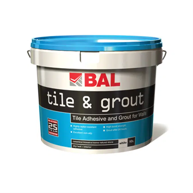 BAL Tile and Grout - Tile adhesive and grout