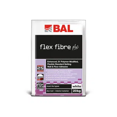 imagem para BAL FLEX FIBRE PLUS - Enhanced S1 Standard Setting Flexible Adhesive With FST