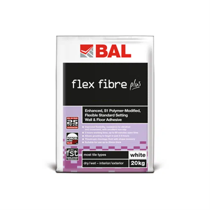 BAL FLEX FIBRE PLUS - Enhanced S1 Standard Setting Flexible Adhesive With FST