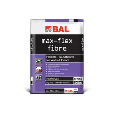 画像 BAL Max-Flex Fibre - Tile adhesive and grout