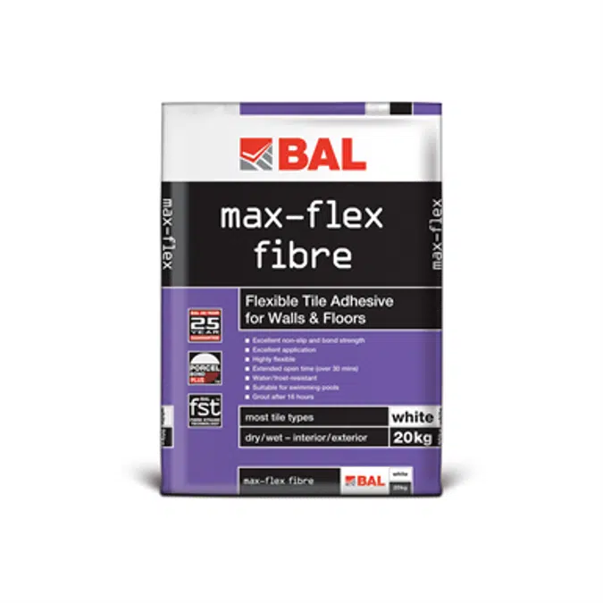 BAL Max-Flex Fibre - Tile adhesive and grout