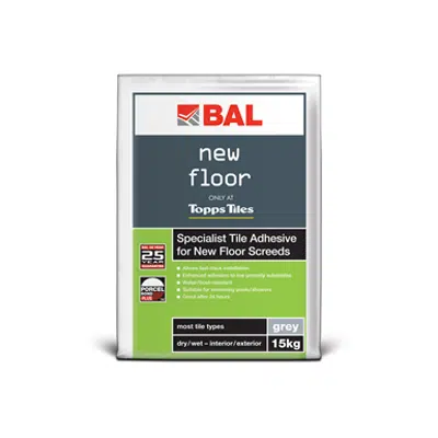 Image for BAL NEW FLOOR Fast-Track Tile Adhesive For Floors