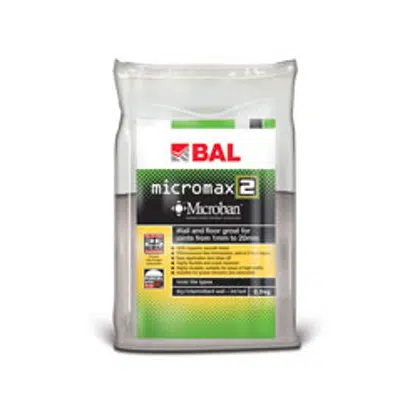 BAL Micromax2 - Rapid-setting flexible tile grout with Microban for walls and floors图像