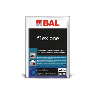 imagem para BAL Flex One - Fast track tiling with long open and working times