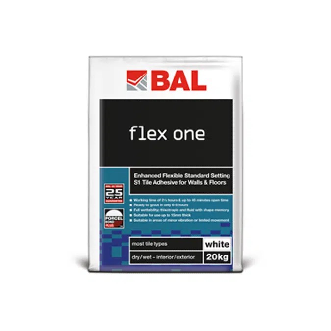 BAL Flex One - Fast track tiling with long open and working times