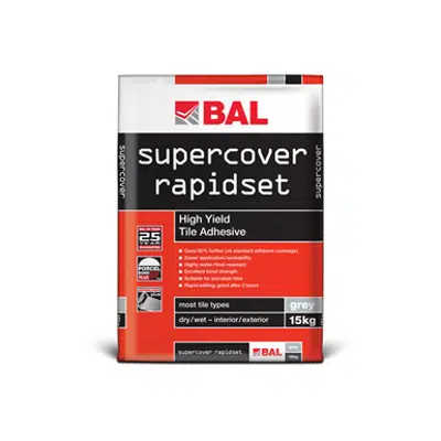 Image for BAL Supercover Rapidset - Tile adhesive