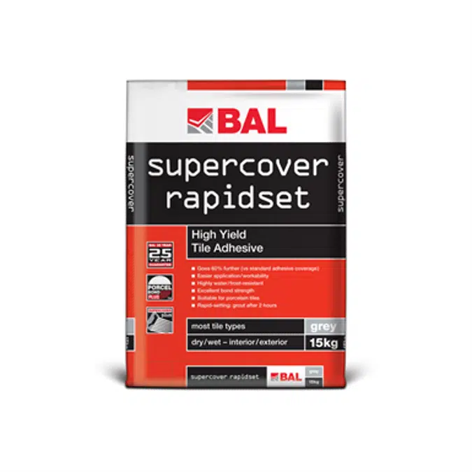 BAL Supercover Rapidset - Tile adhesive