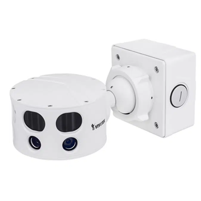 MS8391-EV Multiple Sensor Network Camera, 12MP, 180° Panoramic View, IP66, IK10, Defog, -50°C  ~ 60°C