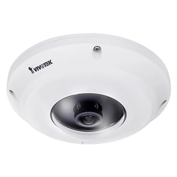 FE9381-EHV Fisheye Network Camera, H.265 Compression, 5 MP, 360° Surround View, Smart Stream II, WDR Pro, 3DNR, IP66, EN50155 Compliance, Pixel Counter, Defog