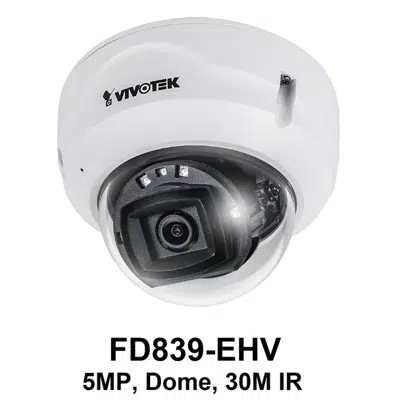 Image for FD839-EHV Dome IP Camera, 5 MP Fixed Lens 30m IR
