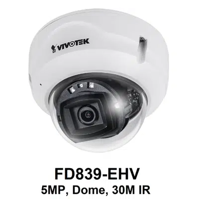 imagen para FD839-EHV Dome IP Camera, 5 MP Fixed Lens 30m IR