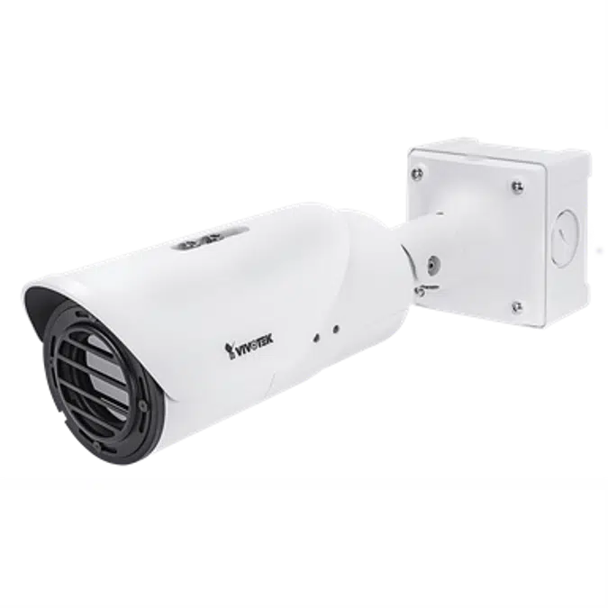 TB9331-E Thermal Bullet Network IP Camera, 720x480, H.265, IP67, IK10, VCA, ePTZ, Smart Stream II
