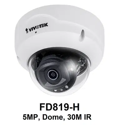 Image for FD819-H Dome IP Camera, 5 MP Fixed Lens 30m IR
