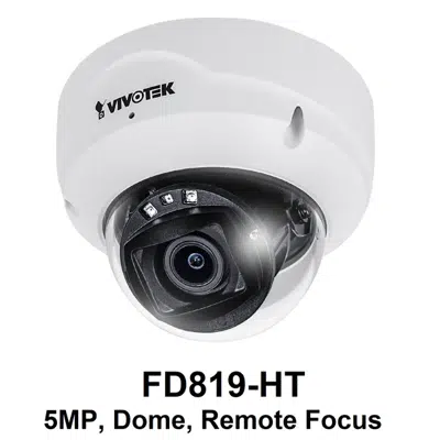 Image for FD819-HT Dome IP Camera, 5 MP Zoom Lens 30m IR